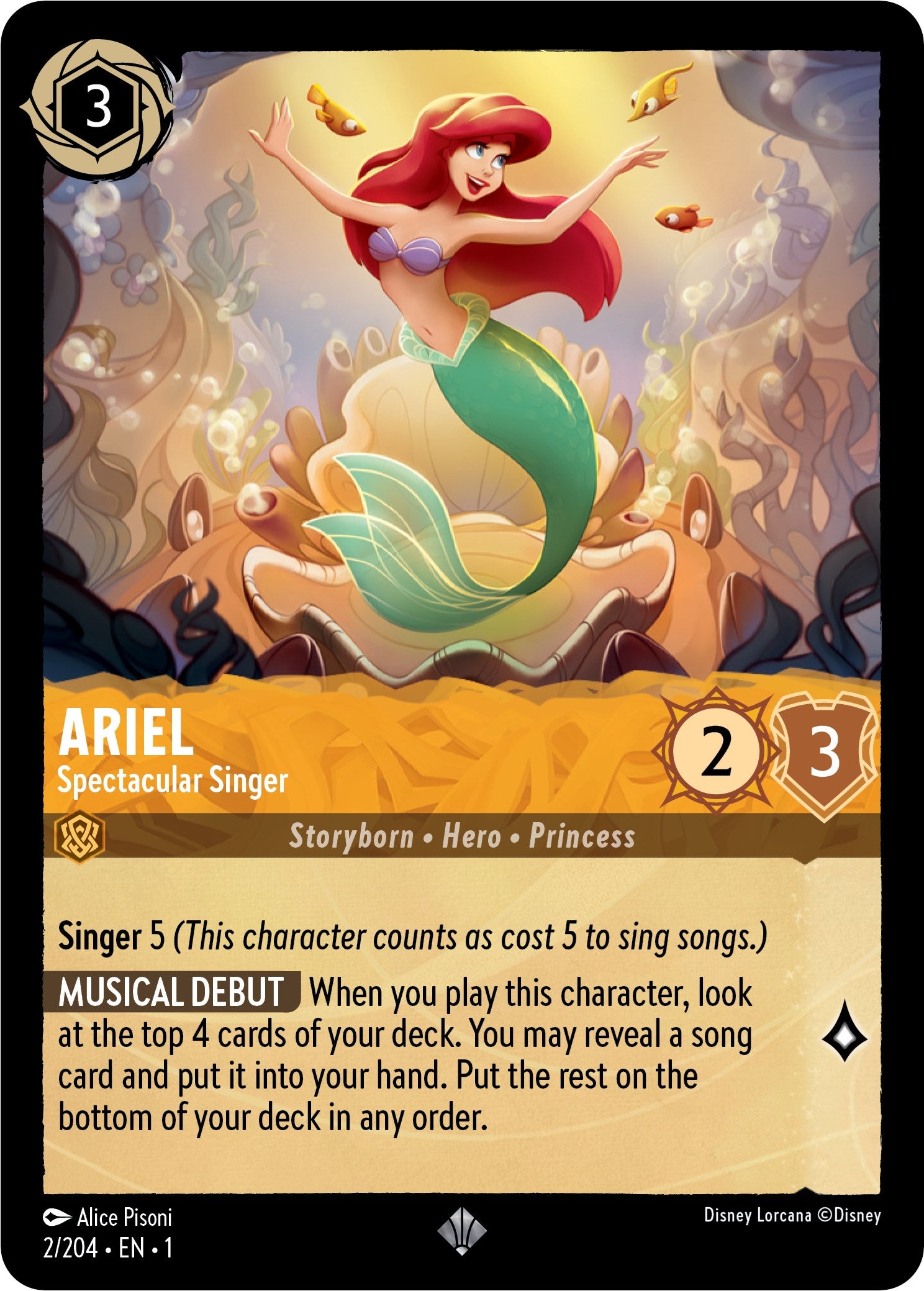 Ariel - Spectactular Singer (2/204) [The First Chapter] | Grognard Games