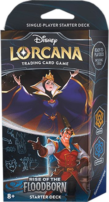 Lorcana TCG Rise of the Floodborn Starter deck - Amber/Sapphire | Grognard Games