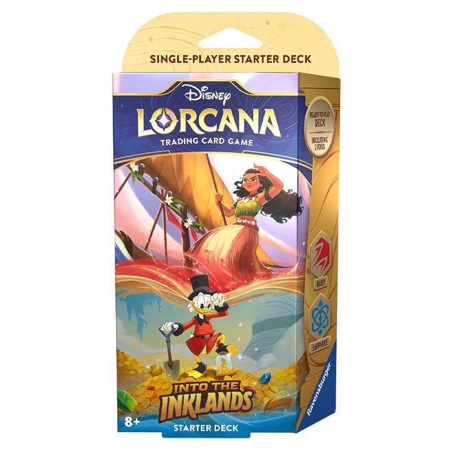 Disney Lorcana TCG: Into the Inklands Starter Deck - Ruby & Sapphire | Grognard Games