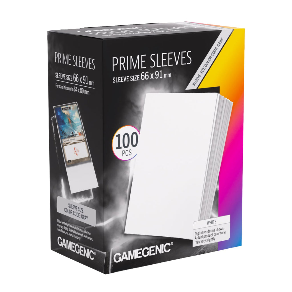 Prime Sleeves White 66x91 – Grognard Games
