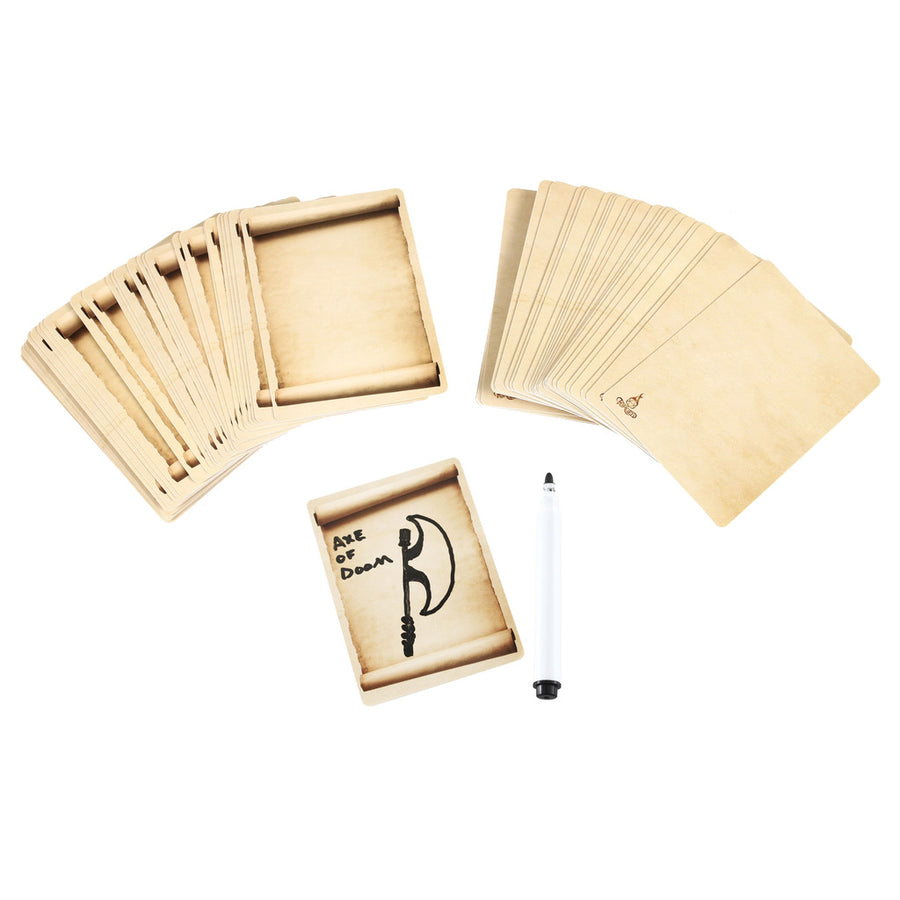 Blank Dry Erase Card Deck - Pack of 2 Decks of 54 | Grognard Games