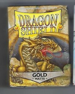Dragon Shield Matte Gold | Grognard Games