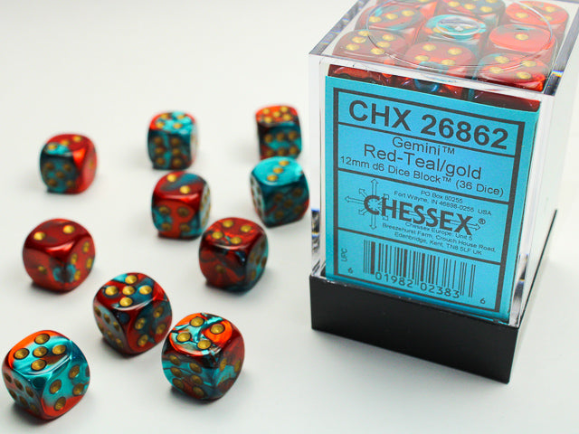 CHX26862 Gemini: Red-Teal/Gold Luminary | Grognard Games