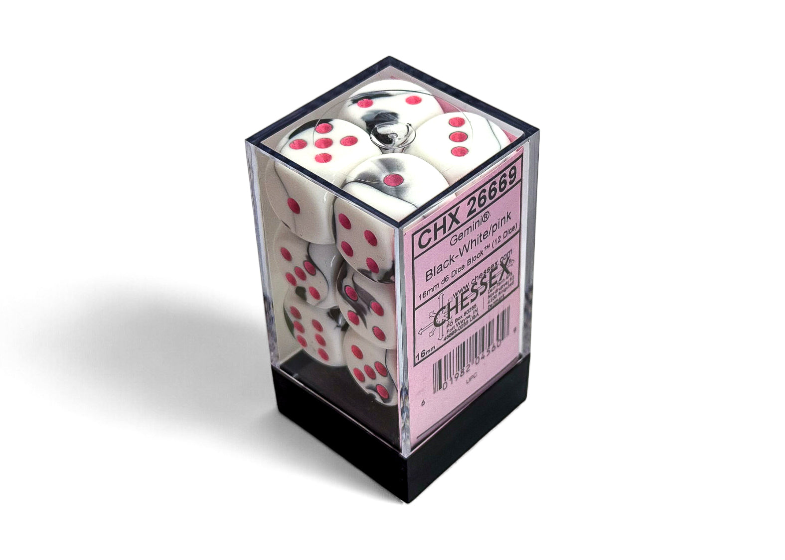 CHX26669 Gemini: Black-White/Pink | Grognard Games