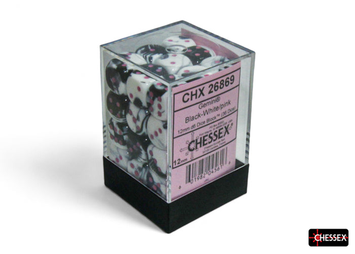 CHX26869 Gemini: Black-White/Pink Luminary | Grognard Games