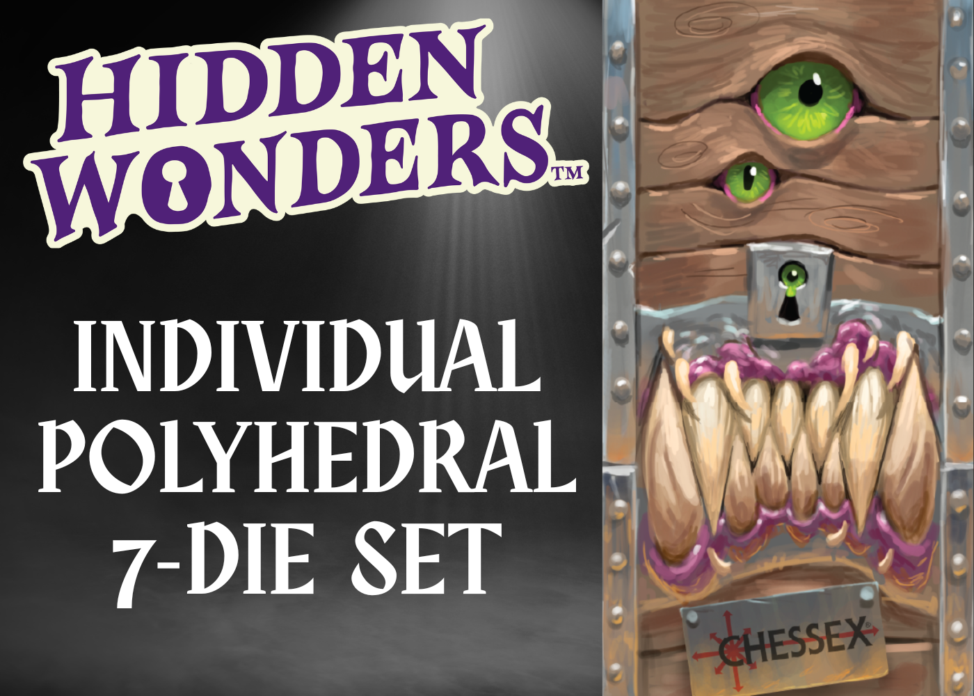 Chessex Hidden Wonders™ Assorted 7-Die Polyhedral Set | Grognard Games