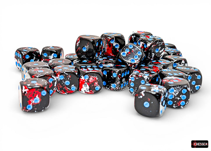 CHX24808 Brush Dark Side/blue D6 Set | Grognard Games