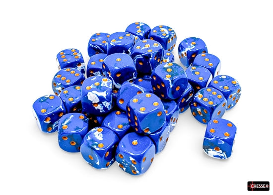 CHX24806 Brush Wavebreak/Gold D6 Set | Grognard Games