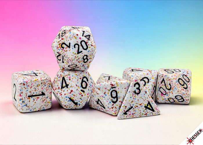 Chessex Speckled Birthday Polyhedral 7-Dice Set | Grognard Games