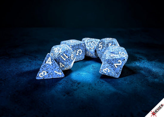 Chessex Speckled Ocean Stone Polyhedral 7-Dice Set | Grognard Games