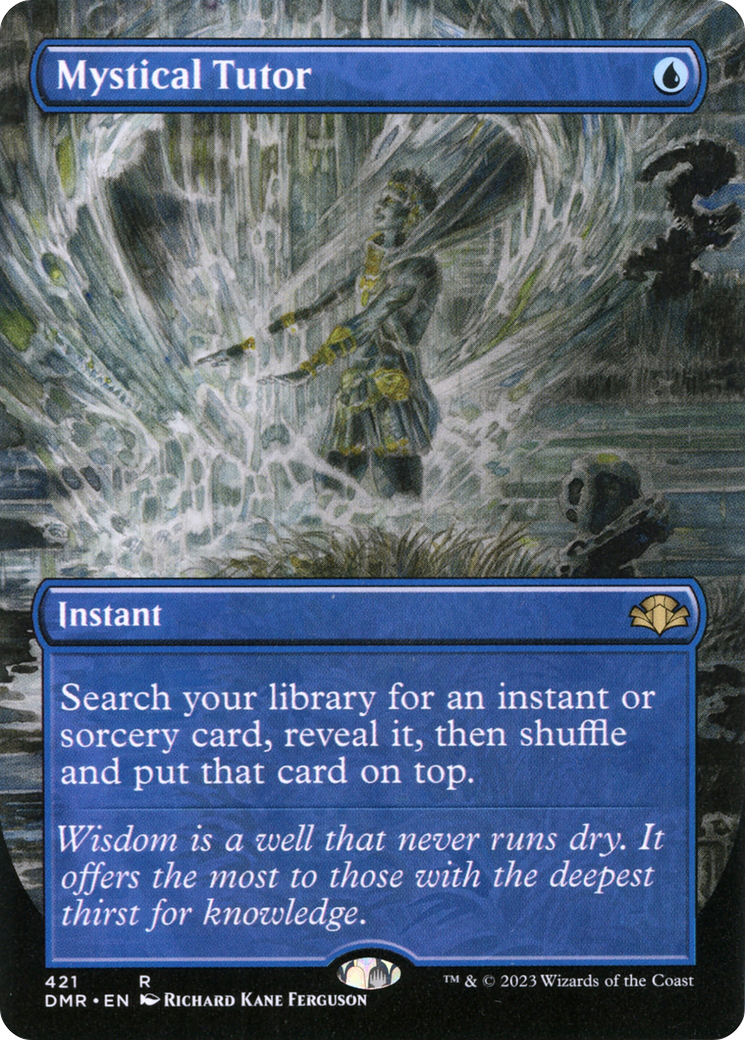 Mystical Tutor (Borderless Alternate Art) [Dominaria Remastered] | Grognard Games
