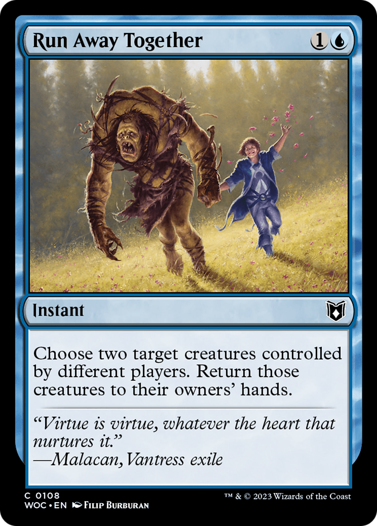 Run Away Together [Wilds of Eldraine Commander] | Grognard Games