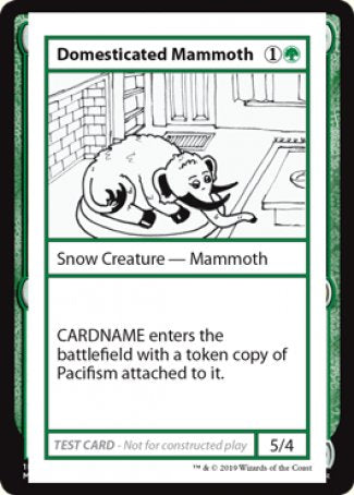 Domesticated Mammoth (2021 Edition) [Mystery Booster Playtest Cards] | Grognard Games