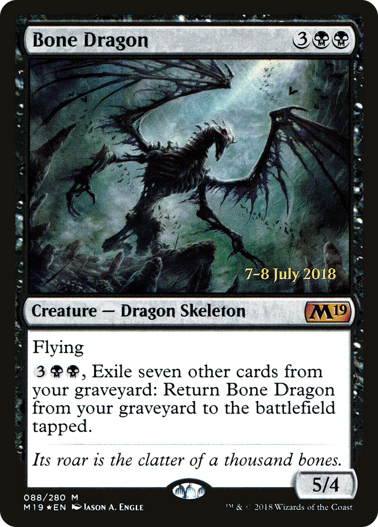 Bone Dragon  [Core Set 2019 Prerelease Promos] | Grognard Games