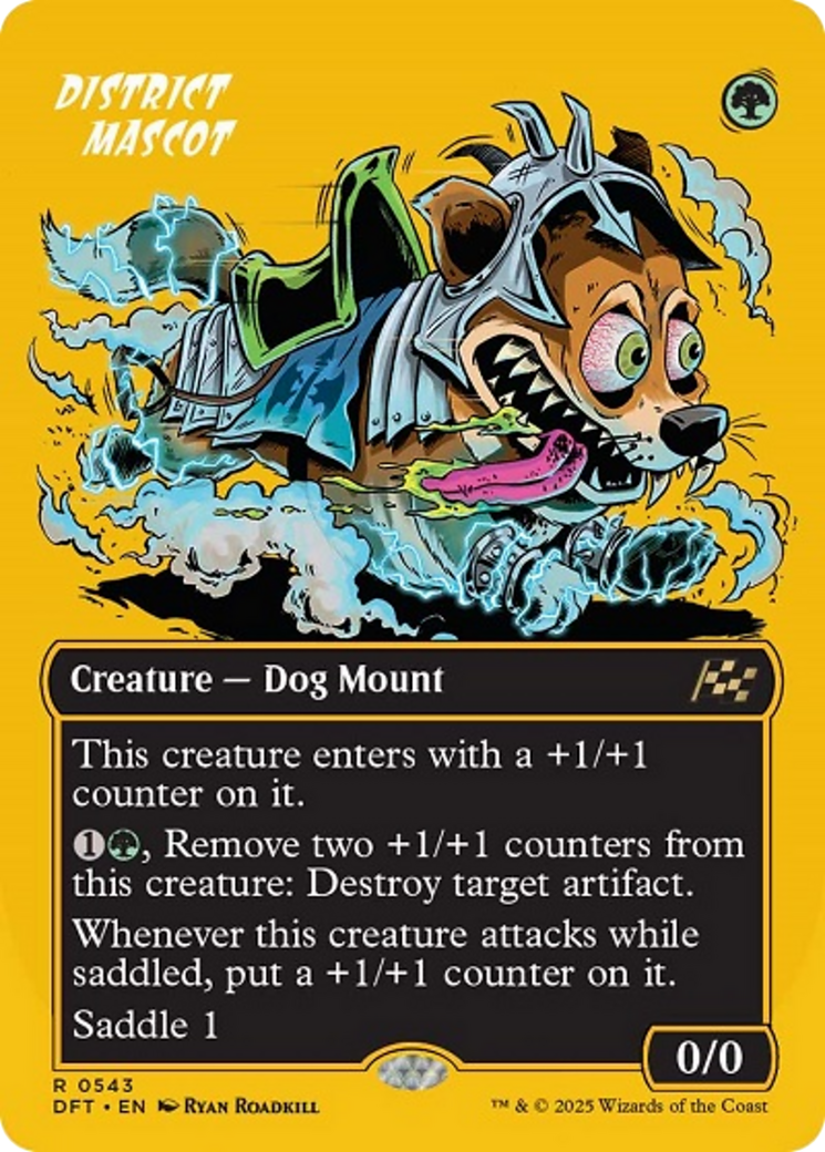 District Mascot (Borderless) (First-Place Foil) [Aetherdrift] | Grognard Games