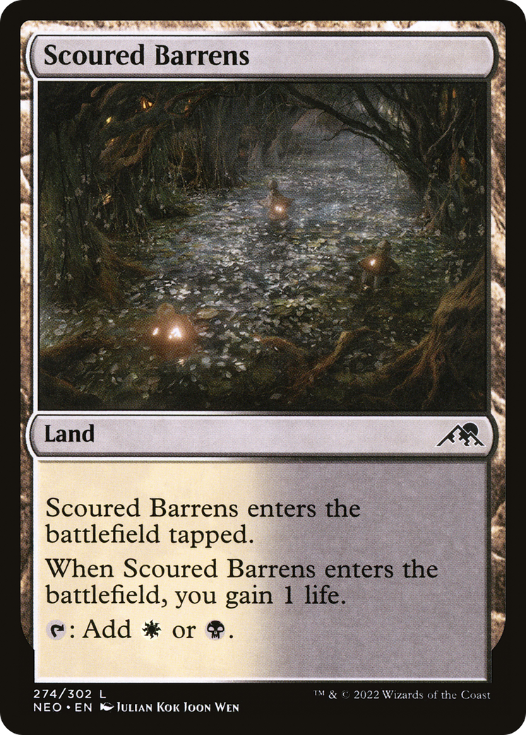 Scoured Barrens [Kamigawa: Neon Dynasty] | Grognard Games
