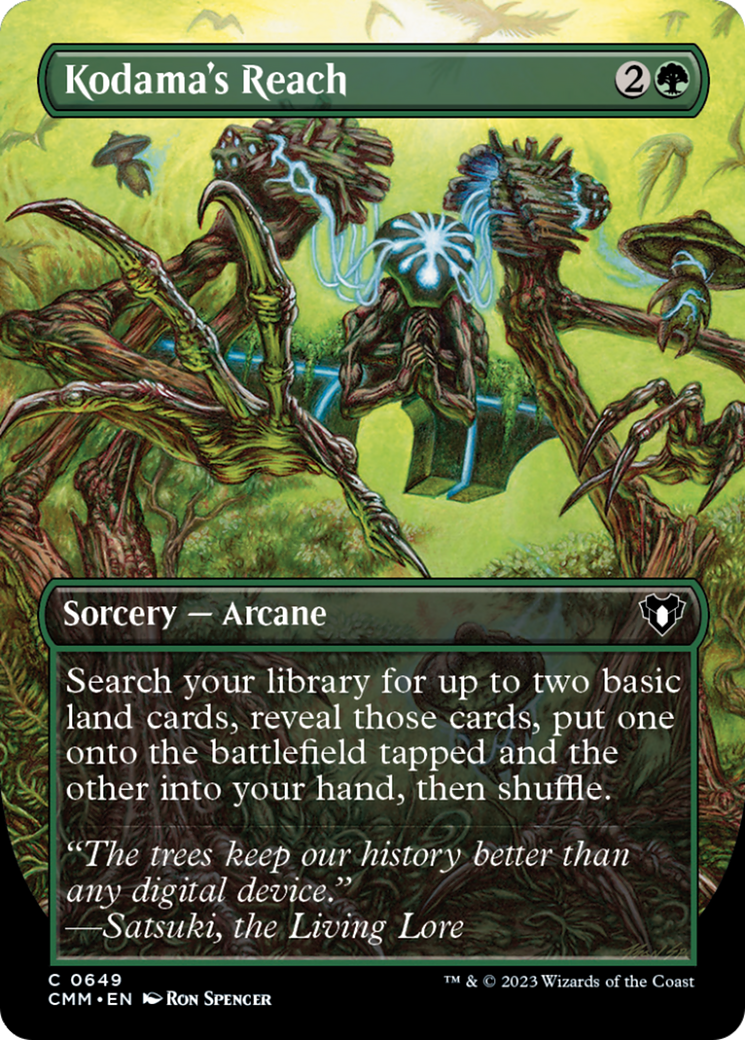 Kodama's Reach (Borderless Alternate Art) [Commander Masters] | Grognard Games