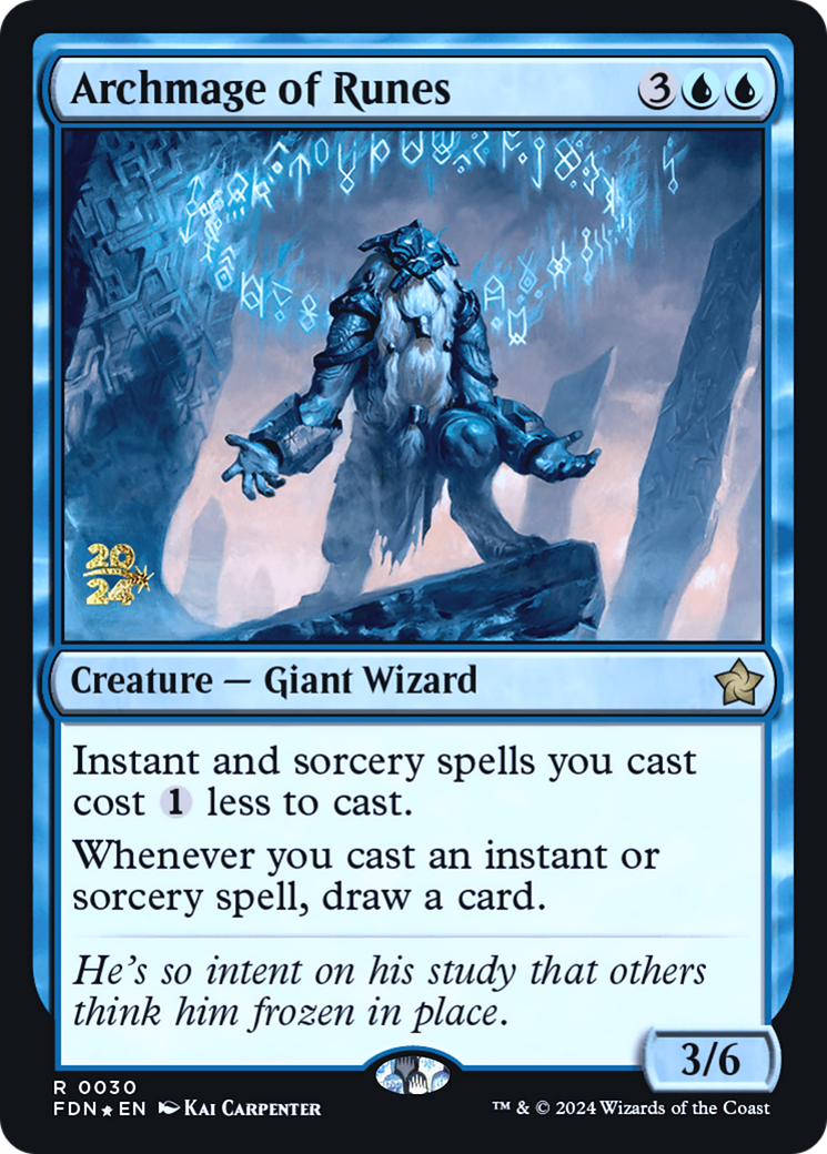 Archmage of Runes [Foundations Prerelease Promos] | Grognard Games