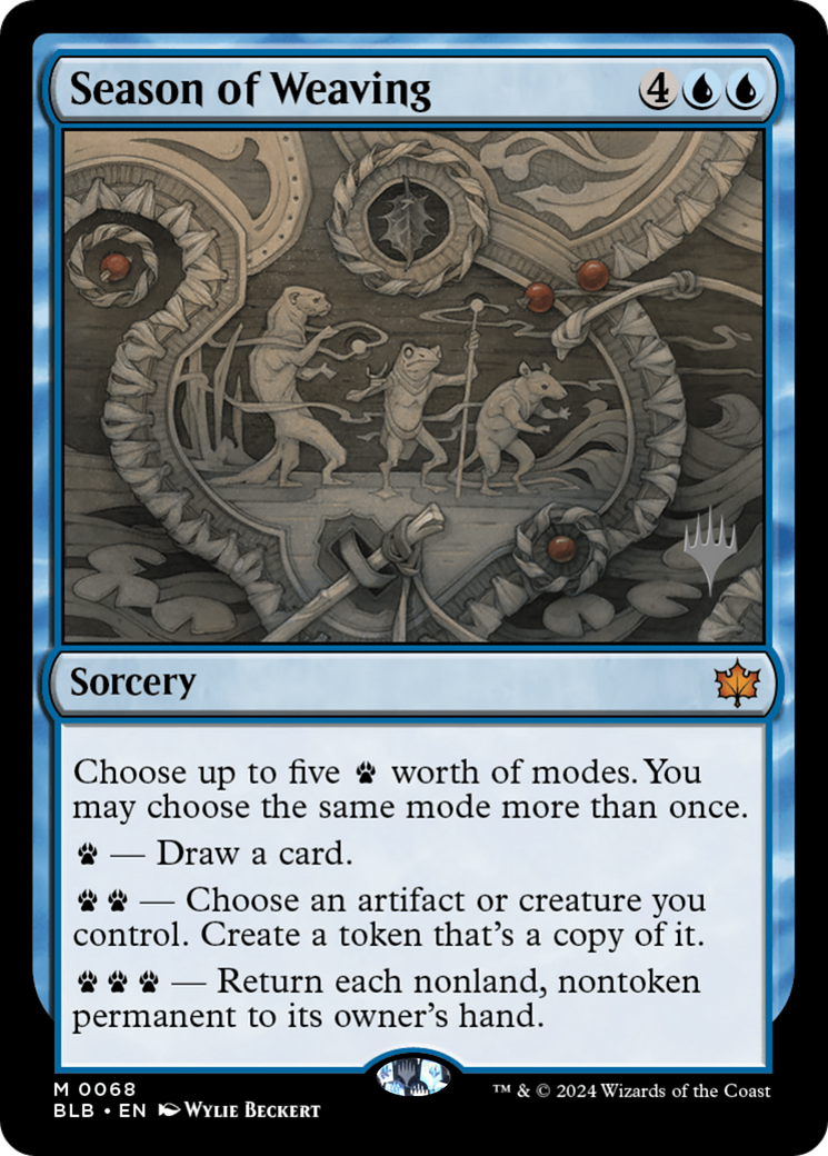 Season of Weaving (Promo Pack) [Bloomburrow Promos] | Grognard Games