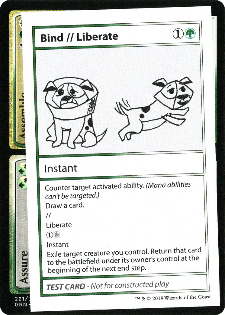 Bind // Liberate (2021 Edition) [Mystery Booster Playtest Cards] | Grognard Games