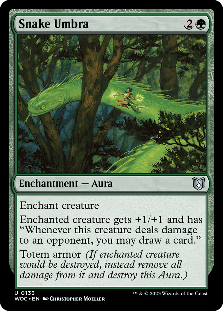 Snake Umbra [Wilds of Eldraine Commander] | Grognard Games