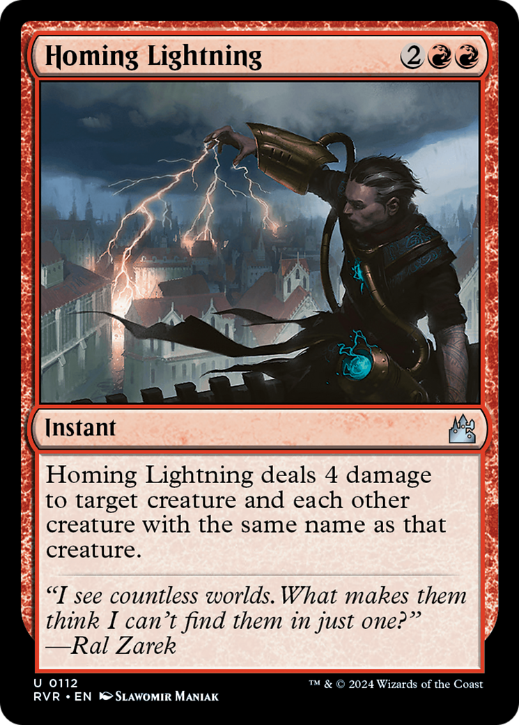 Homing Lightning [Ravnica Remastered] | Grognard Games