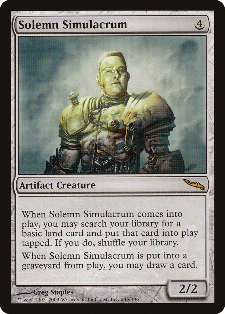 Solemn Simulacrum [Mirrodin] | Grognard Games