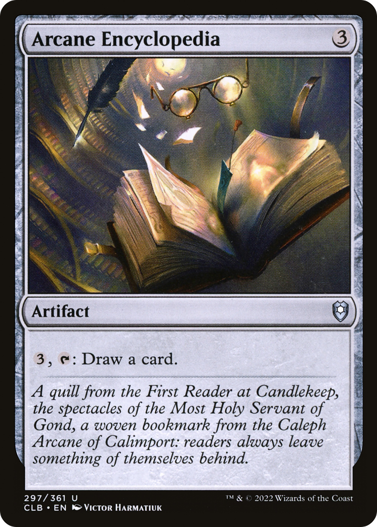 Arcane Encyclopedia [Commander Legends: Battle for Baldur's Gate] | Grognard Games
