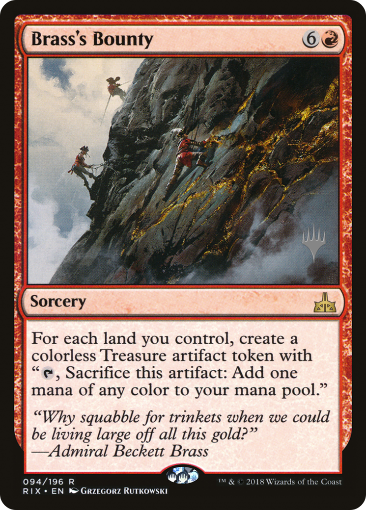 Brass's Bounty (Promo Pack) [Rivals of Ixalan Promos] | Grognard Games