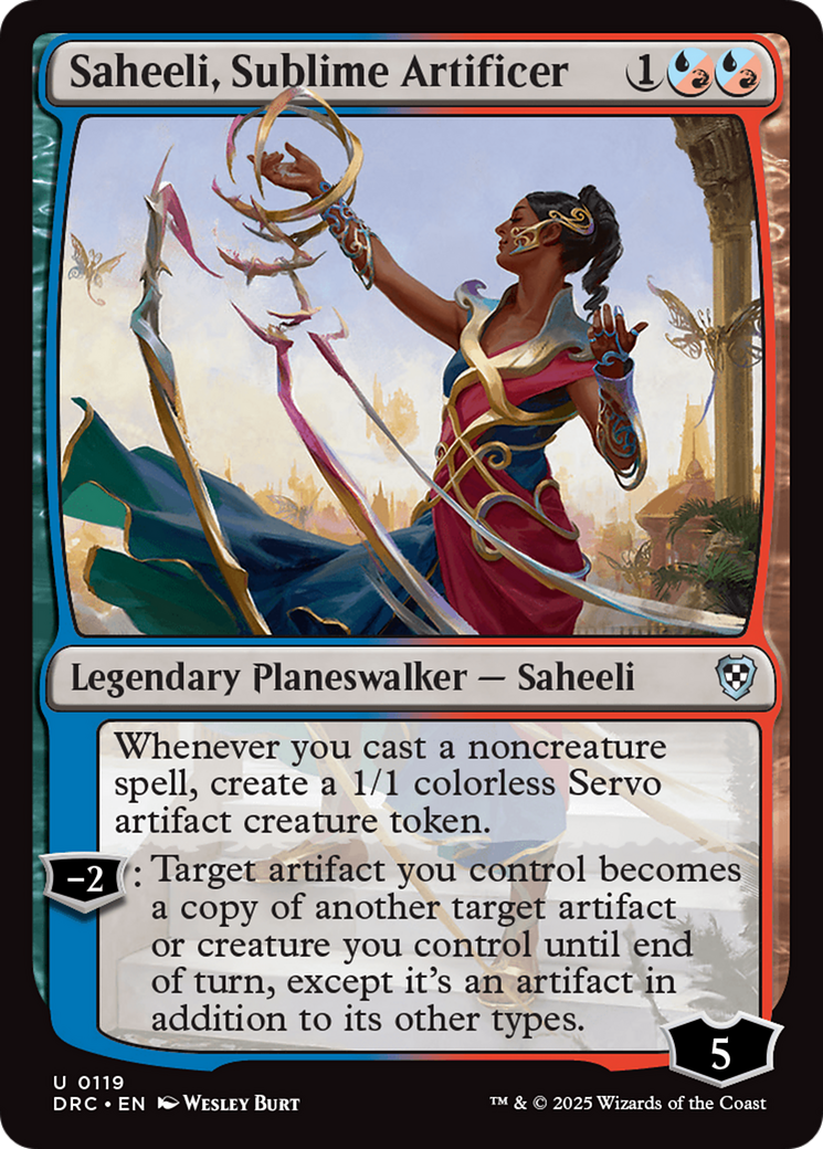 Saheeli, Sublime Artificer [Aetherdrift Commander] | Grognard Games