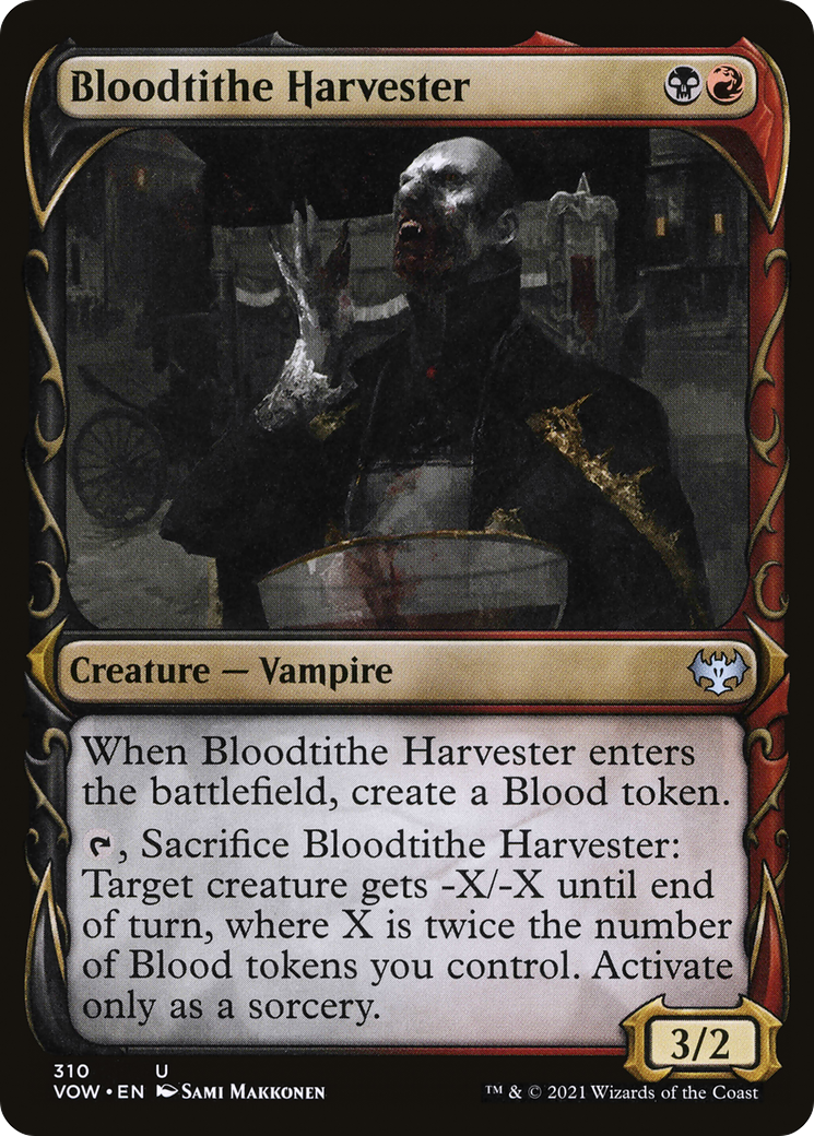 Bloodtithe Harvester (Showcase Fang Frame) [Innistrad: Crimson Vow] | Grognard Games