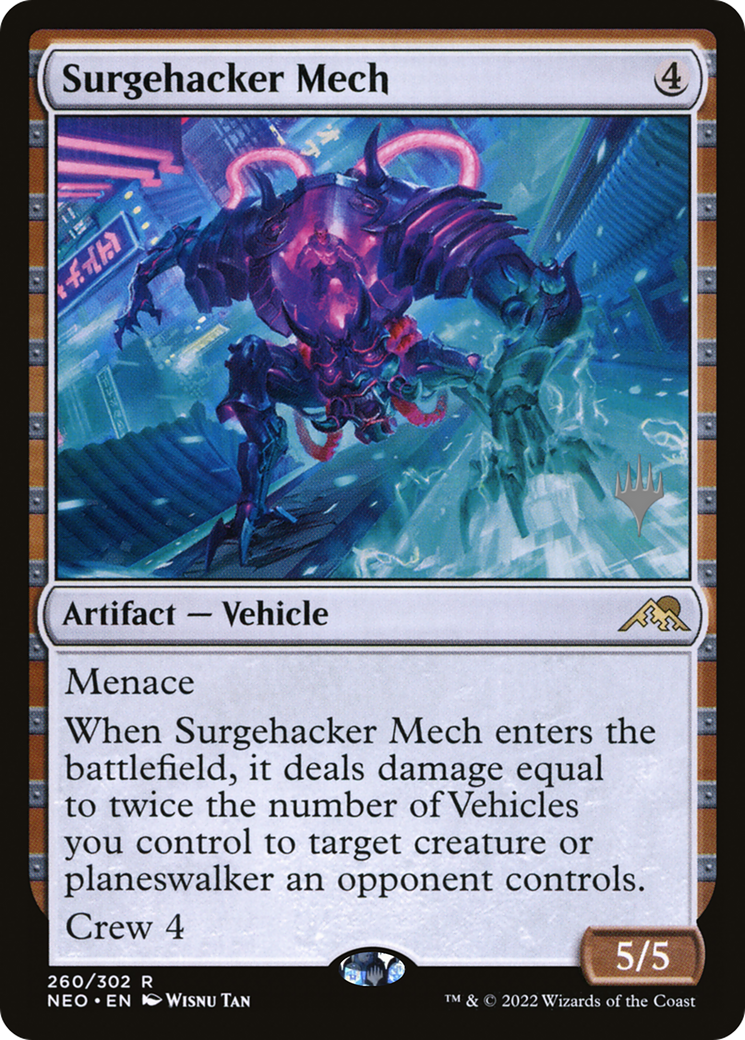 Surgehacker Mech (Promo Pack) [Kamigawa: Neon Dynasty Promos] | Grognard Games