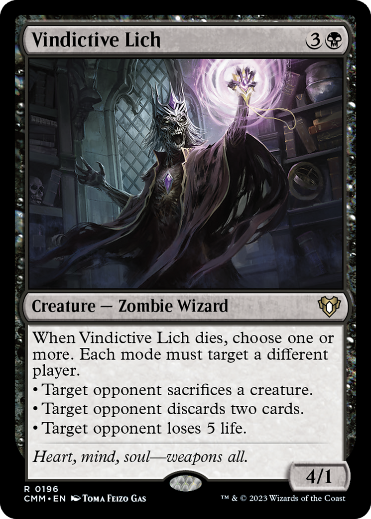 Vindictive Lich [Commander Masters] | Grognard Games