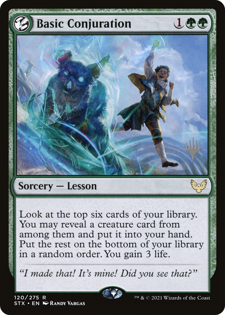 Basic Conjuration (Promo Pack) [Strixhaven: School of Mages Promos] | Grognard Games