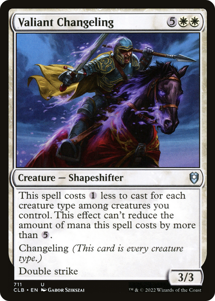 Valiant Changeling [Commander Legends: Battle for Baldur's Gate] | Grognard Games