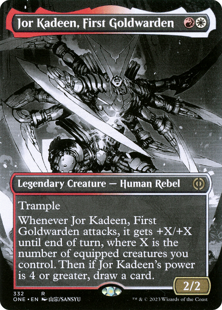 Jor Kadeen, First Goldwarden (Borderless Manga) [Phyrexia: All Will Be One] | Grognard Games
