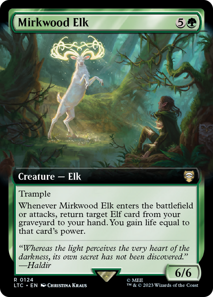 Mirkwood Elk (LTC-124) - Tales of Middle-earth Commander: (Extended Art) Foil | Grognard Games