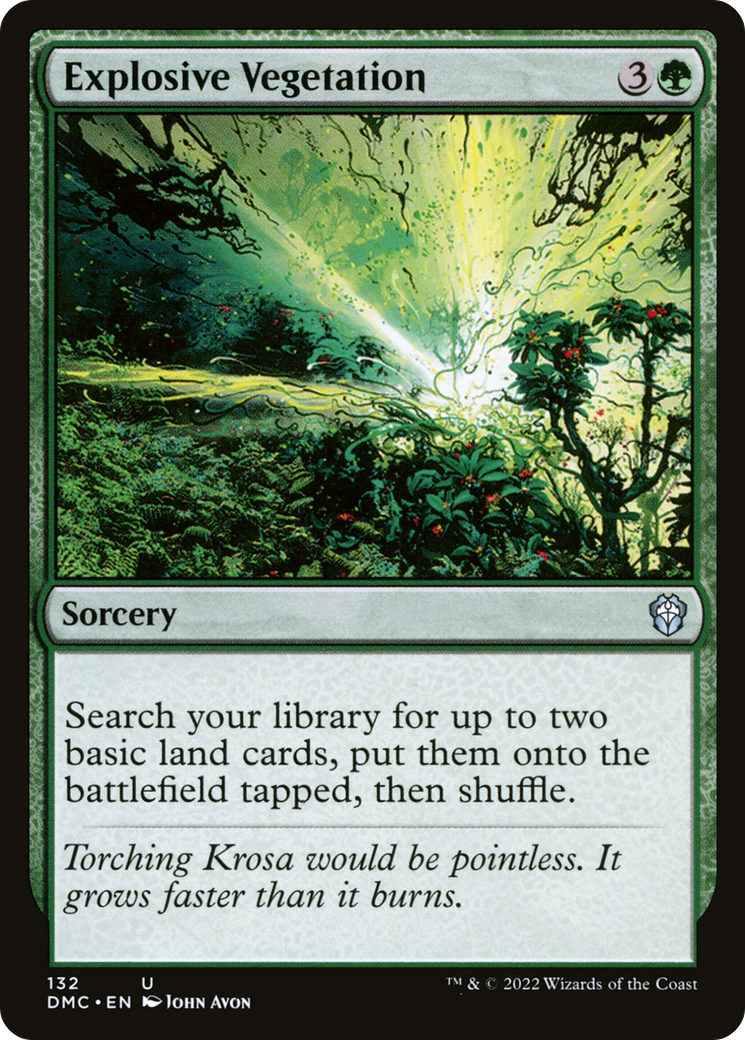 Explosive Vegetation [Dominaria United Commander] | Grognard Games
