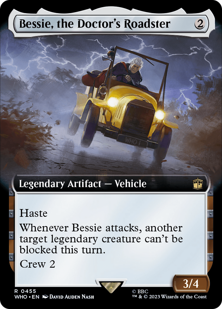Bessie, the Doctor's Roadster (Extended Art) [Doctor Who] | Grognard Games