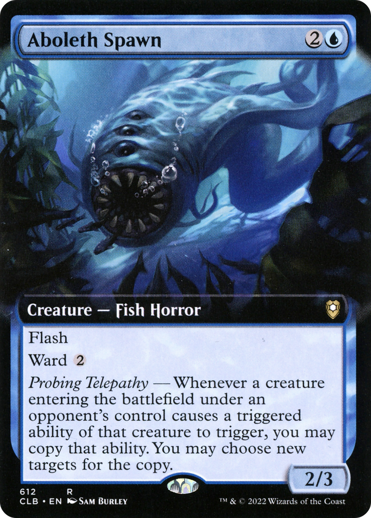 Aboleth Spawn (Extended Art) [Commander Legends: Battle for Baldur's Gate] | Grognard Games