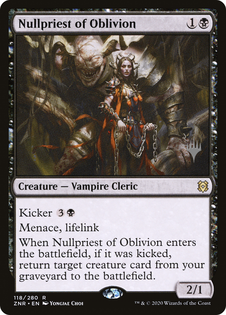 Nullpriest of Oblivion (Promo Pack) [Zendikar Rising Promos] | Grognard Games