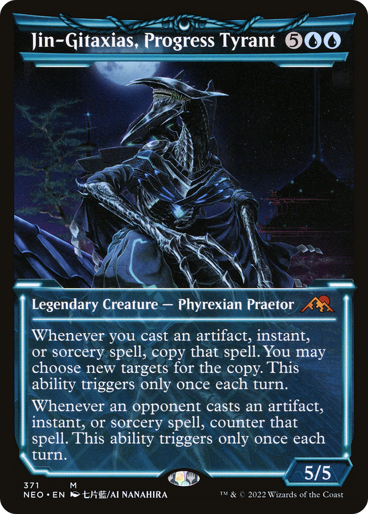 Jin-Gitaxias, Progress Tyrant (Showcase Soft Glow) [Kamigawa: Neon Dynasty] | Grognard Games