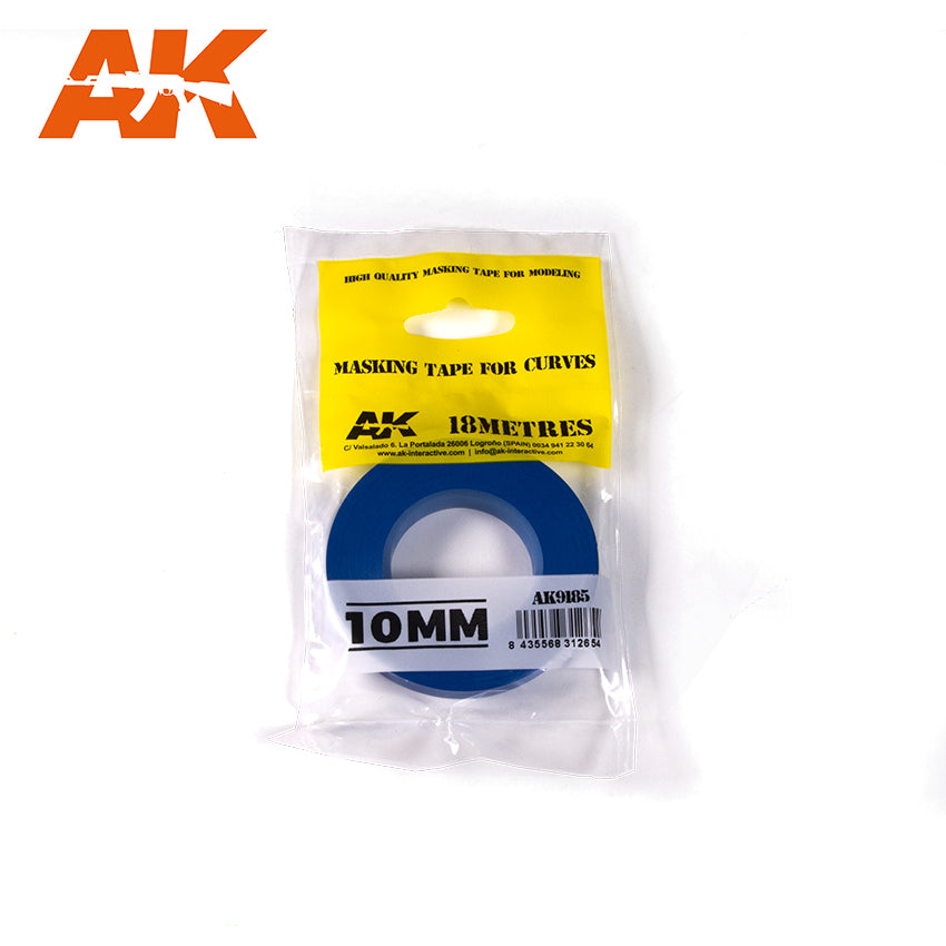 AK Interactive Blue Masking Tape for Curves - 10mm | Grognard Games