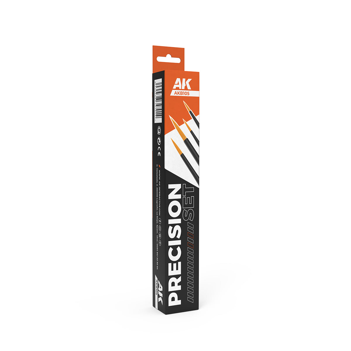 AK Interactive Precision Brushes Set (4 Brushes) | Grognard Games