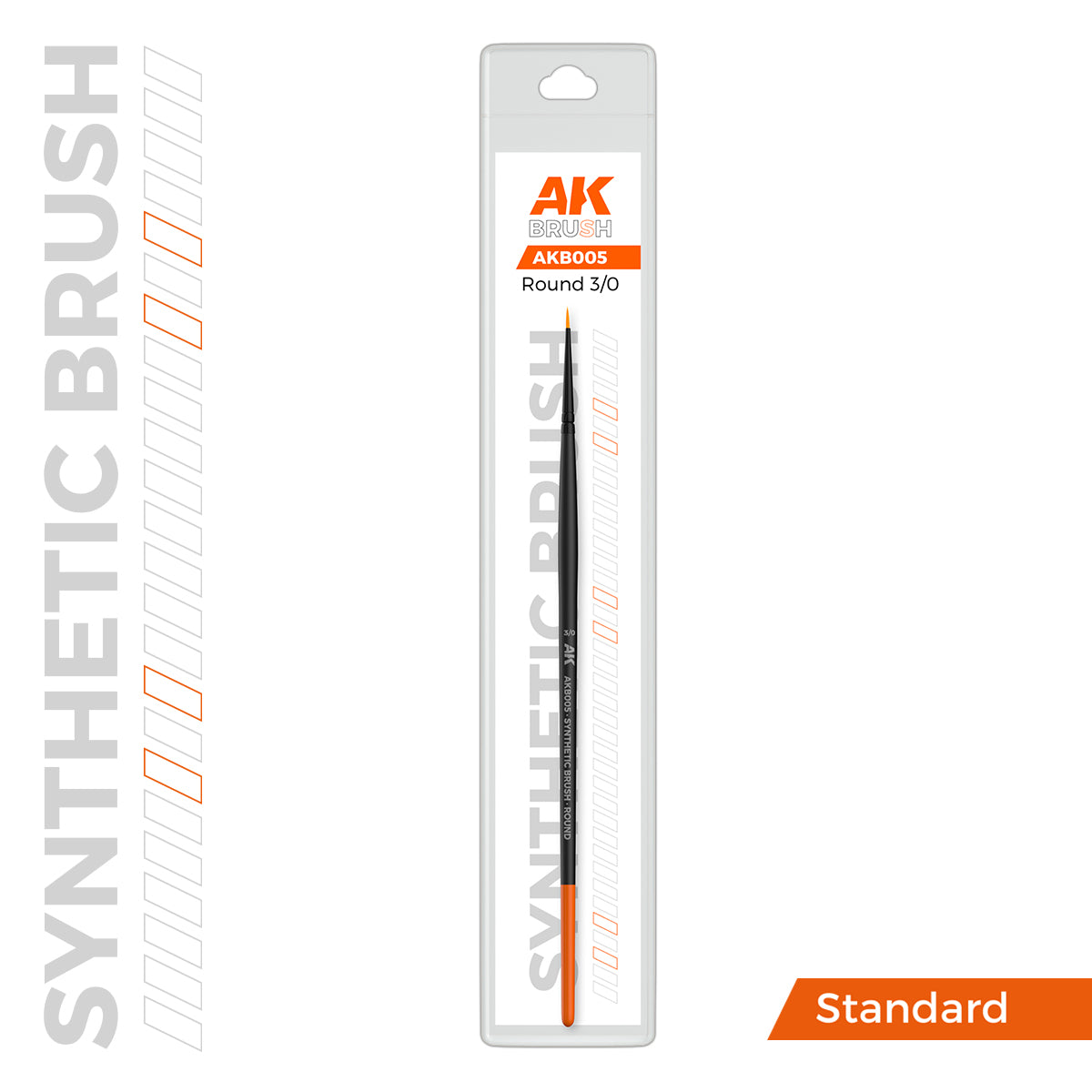 AK Interactive Synthetic Brush - Round 3/0 | Grognard Games