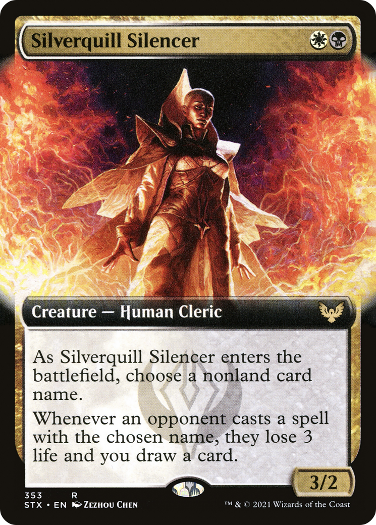 Silverquill Silencer (Extended) [Strixhaven: School of Mages] | Grognard Games