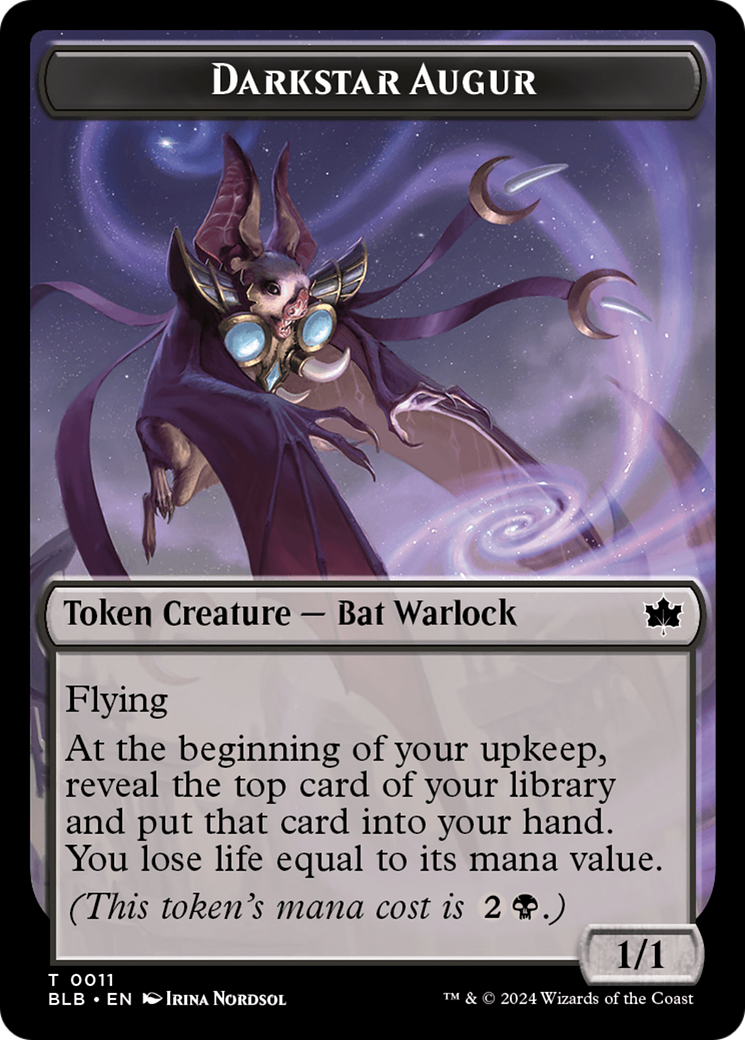 Darkstar Augur (BLB-011) - Bloomburrow Tokens | Grognard Games