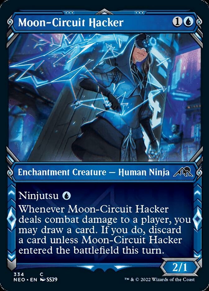 Moon-Circuit Hacker (Showcase Ninja) [Kamigawa: Neon Dynasty] | Grognard Games