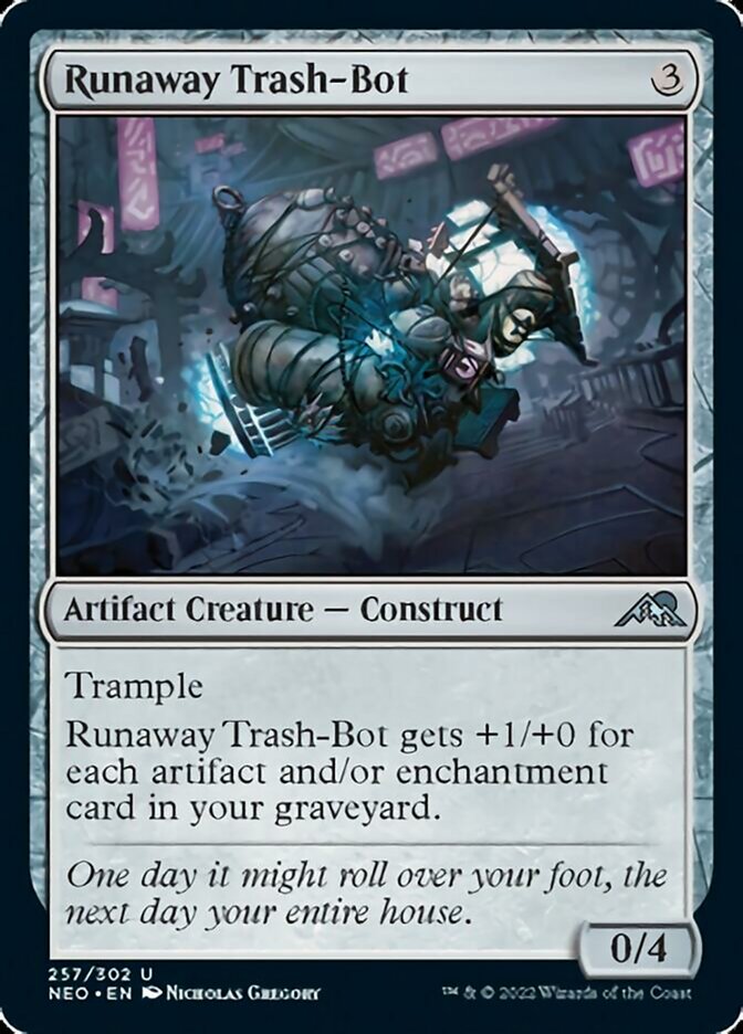 Runaway Trash-Bot [Kamigawa: Neon Dynasty] | Grognard Games