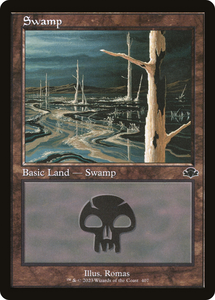 Swamp (407) (Retro) [Dominaria Remastered] | Grognard Games